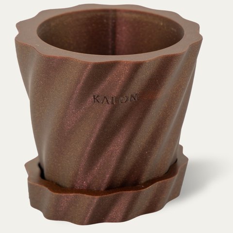 小さな植木鉢 Kyma ワインレッド